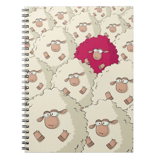 Carnet Motif de moutons (Devant)