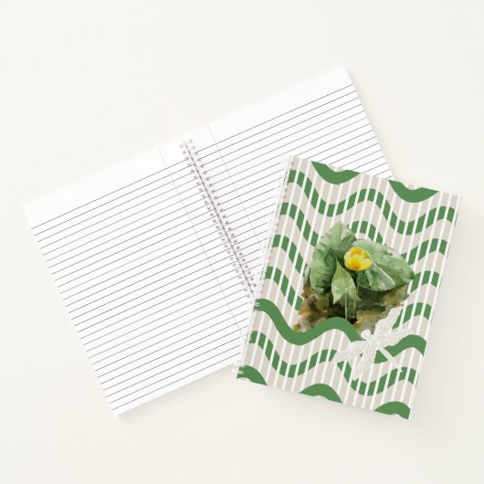 Carnet Motif de nénuphars (Intérieur)