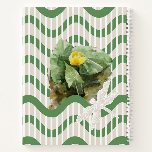 Carnet Motif de nénuphars (Dos)