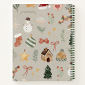 Carnet Motif de Noël (Dos)