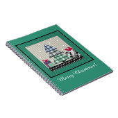 Carnet Motif de Noël, applique, nouvelle année, noël (Côté Droit)