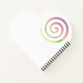 Carnet Motif de Noël arc-en-ciel personnalisé (Dos)