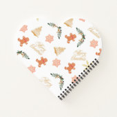 Carnet motif de noël avec biscuits d'arbre de noël (Dos)