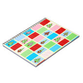 Carnet Motif de Noël coloré (Côté gauche)