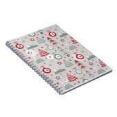 Carnet Motif de Noël d'hiver. (Côté Droit)