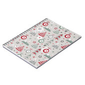 Carnet Motif de Noël d'hiver. (Côté gauche)