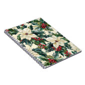 Carnet Motif de Noël floral de Poinsettia (19) (Côté Droit)