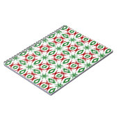 Carnet Motif de Noël Ikat (Côté gauche)