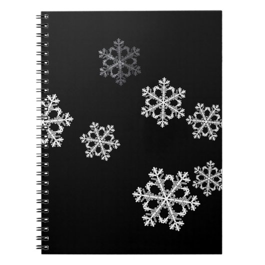 Carnet Motif de Noël minimaliste monochrome (Devant)
