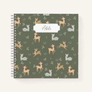Carnet Motif de Noël personnalisable
