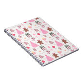 Carnet Motif de Noël rose (Côté Droit)
