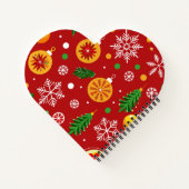 Carnet Motif de Noël rouge (Dos)