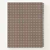 Carnet Motif de Noël rustique éclectique grunge assourdi (Dos)