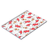 Carnet Motif de Noël sans couture, design festif. (Côté gauche)