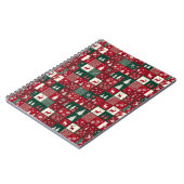 Carnet Motif de Noël vibrant (Côté gauche)