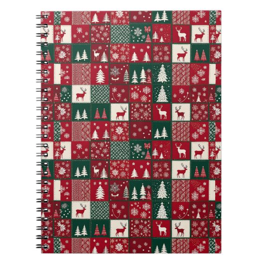 Carnet Motif de Noël vibrant (Devant)