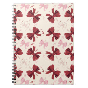 Carnet Motif de nœud coquette de Bourgogne