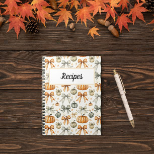 Carnet Motif de nœud mignon d'automne