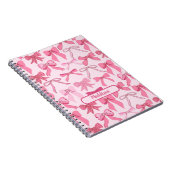 Carnet Motif de nœud rose charmant (Côté Droit)