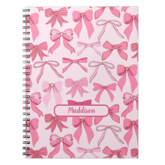 Carnet Motif de nœud rose charmant