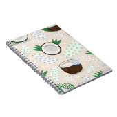 Carnet Motif de noix de coco coloré (Côté Droit)