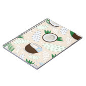 Carnet Motif de noix de coco coloré (Côté gauche)