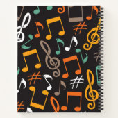 Carnet motif de note de musique (Dos)