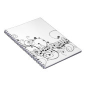 Carnet Motif de note musicale (Côté Droit)