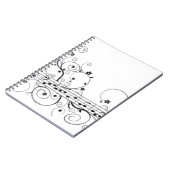 Carnet Motif de note musicale (Côté gauche)