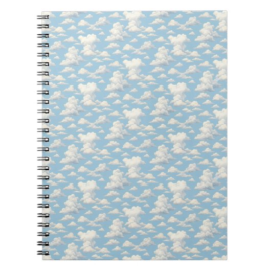 Carnet Motif de nuage (Devant)