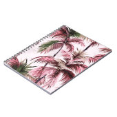 Carnet Motif de palme Ethereales rosé (Côté gauche)
