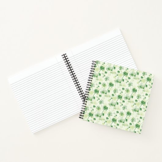Carnet Motif de palmier vert (Intérieur)