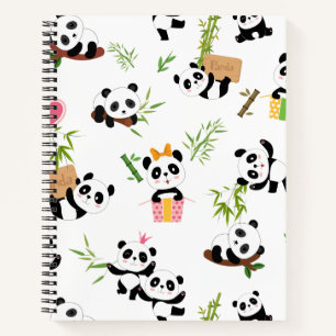 Carnet Motif de Panda