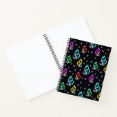 Carnet Motif de papillon noir coloré (Intérieur)