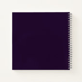 Carnet Motif de Pâques gothique violet (Dos)