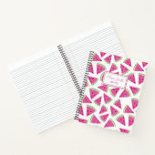 Carnet Motif de pastèque rose personnalisé d'été (Intérieur)