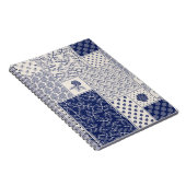 Carnet motif de patchwork Abstrait transparent et délicat (Côté Droit)