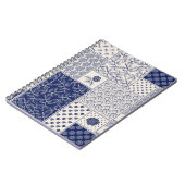 Carnet motif de patchwork Abstrait transparent et délicat (Côté gauche)