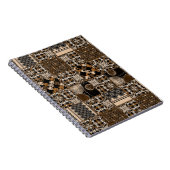 Carnet Motif de patchwork rustique (Côté Droit)