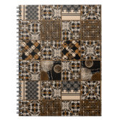 Carnet Motif de patchwork rustique (Devant)