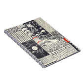 Carnet Motif de patchwork sans couture de doodles abstrai (Côté Droit)