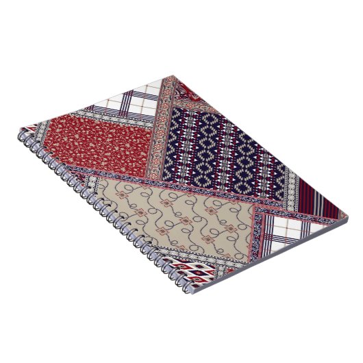 Carnet Motif de patchwork sans faille sur patchwork de ma (Côté Droit)