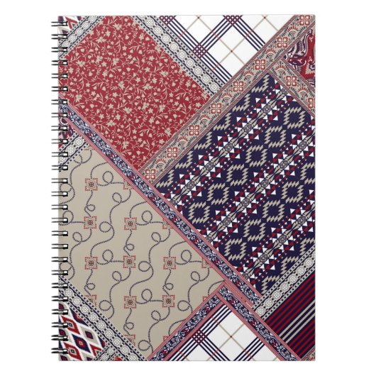 Carnet Motif de patchwork sans faille sur patchwork de ma (Devant)