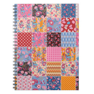 Carnet Motif de patchwork transparent