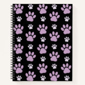 Carnet Motif De Pâtes, Pâtes Lilac, Pâtes De Chien, Empre (Devant)