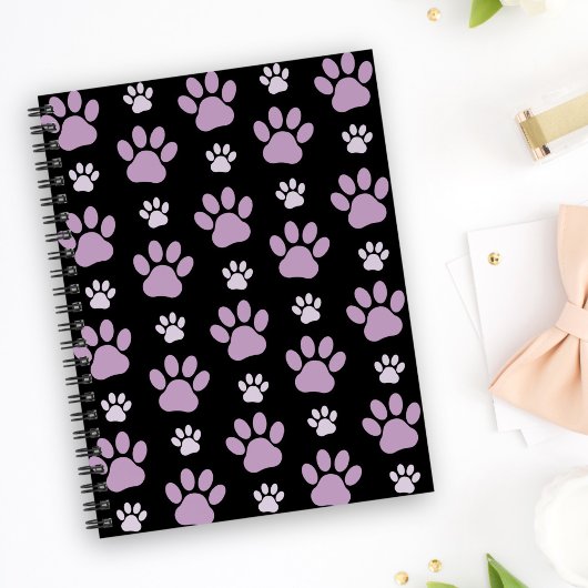 Carnet Motif De Pâtes, Pâtes Lilac, Pâtes De Chien, Empre