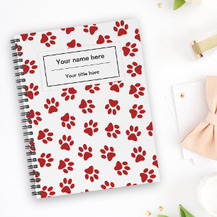Carnet Motif De Pâtes, Patrouilles De Chien, Paws De Chat