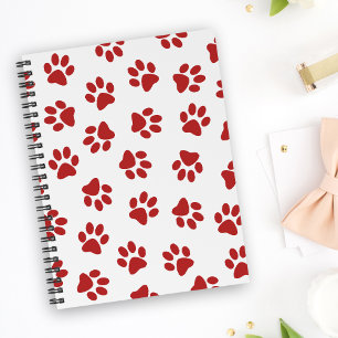 Carnet Motif De Pâtes, Patrouilles De Chiens, Paws Rouges