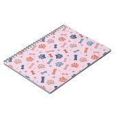 Carnet motif de patte de chien (Côté gauche)