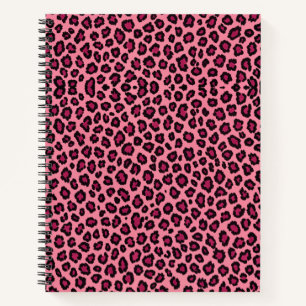 Carnet Motif de peau léopard couleur rose Imprimer
